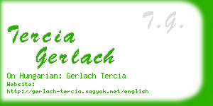 tercia gerlach business card